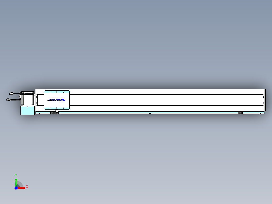 威洛博VBC同步带传动一无尘环境VBC14-L45-S1150-BLU-ZP75-C3前视图