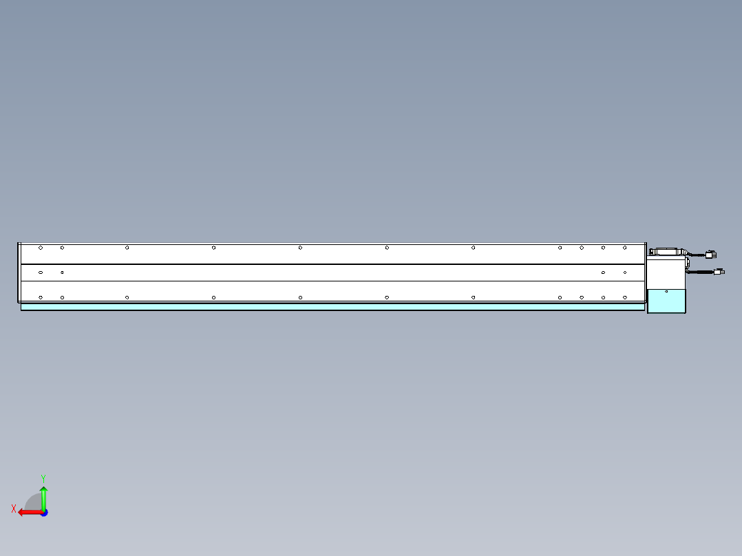 威洛博VBC同步带传动一无尘环境VBC14-L45-S1150-BLU-ZP75-C3后视图