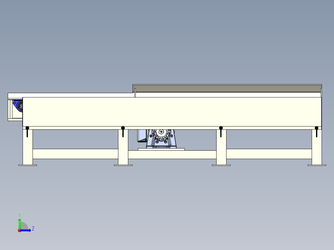 托盘 设计模型 (3)左视图