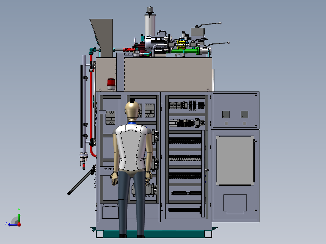 液压动力装置设备右视图