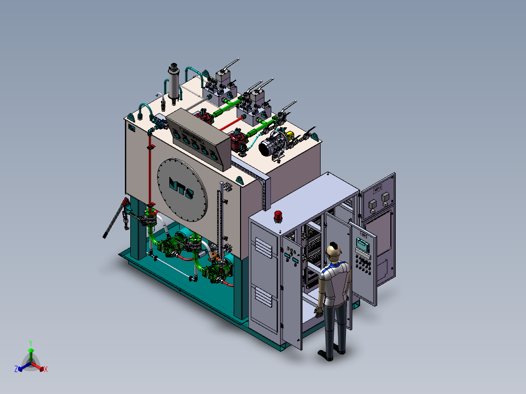 液压动力装置设备正等轴测图