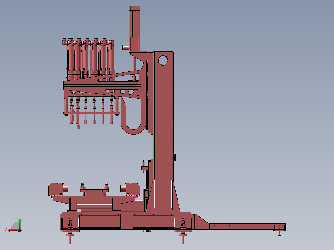 螺丝拧紧工位后视图