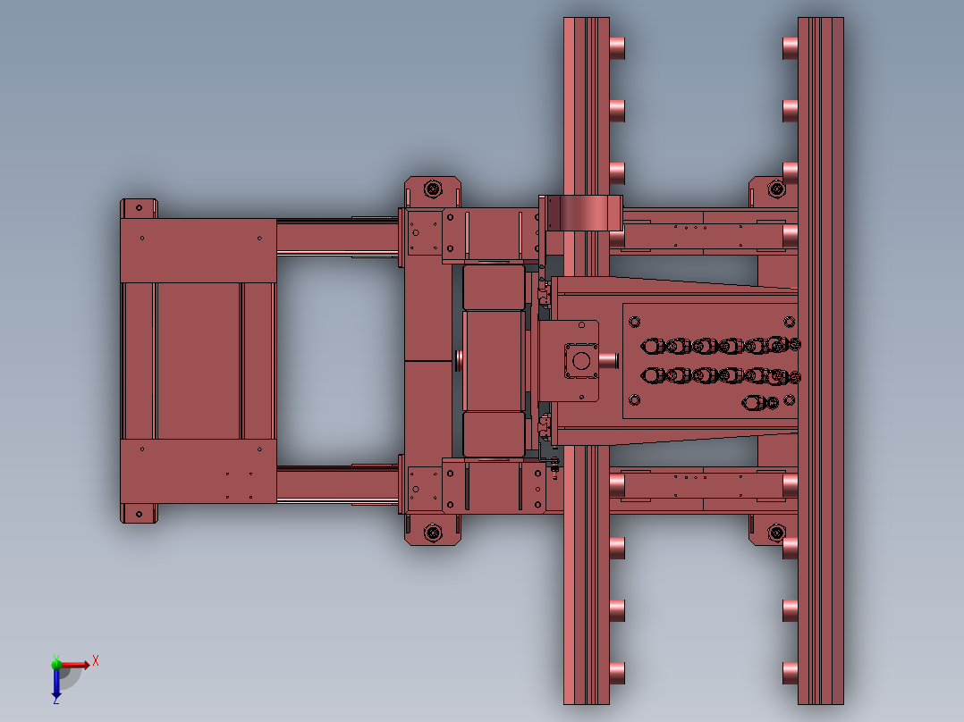 螺丝拧紧工位俯视图