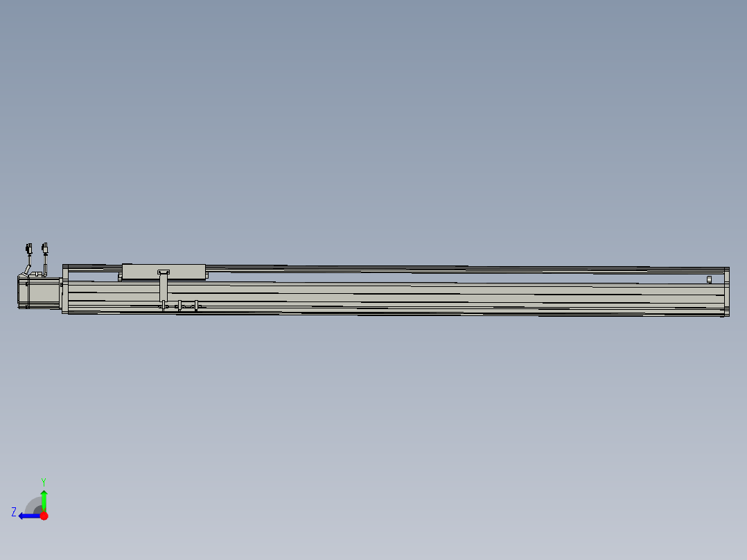 东锦丝杆传动-直线滑台模组DH210-C-L10-S1250-BC-P750W-C3右视图