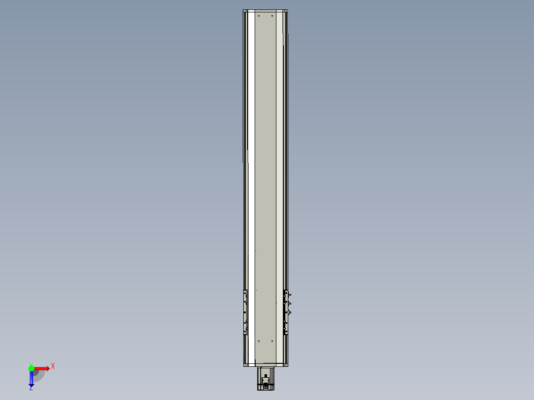 东锦丝杆传动-直线滑台模组DH210-C-L10-S1250-BC-P750W-C3俯视图