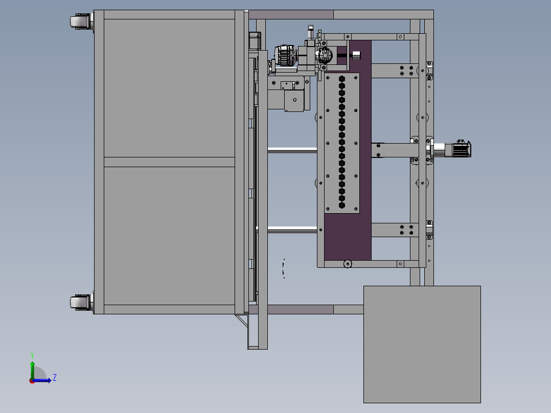 自动钻木机左视图