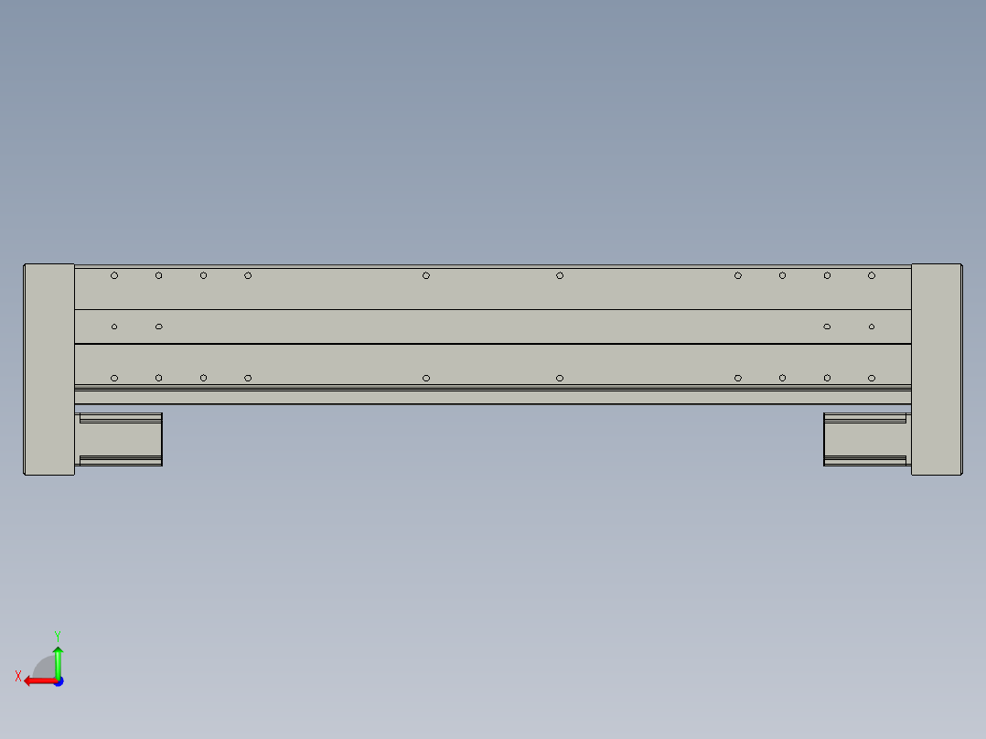威洛博双电机滑台-VC14D2-S200-BLR-P40-C6后视图