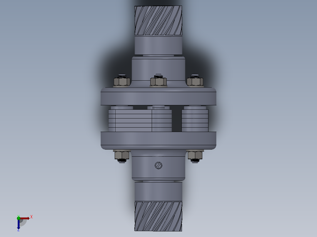 联轴器 (10)俯视图