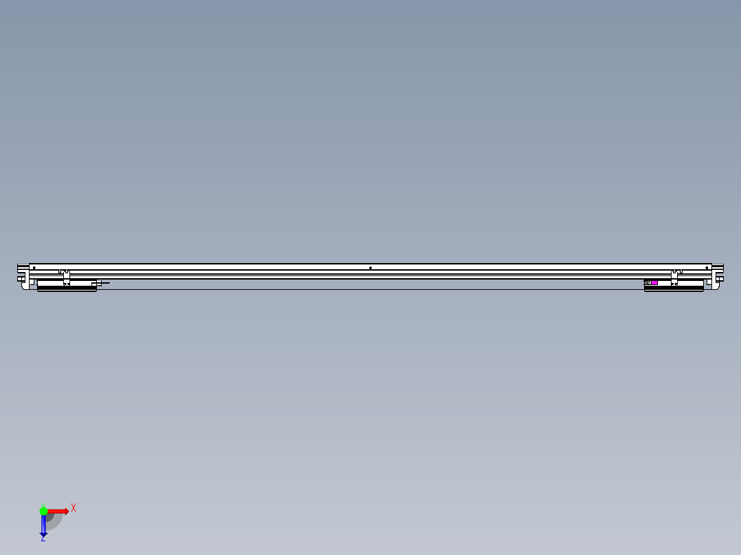 威洛博VL系列3d模型模组2VL14S2Y-S1650俯视图