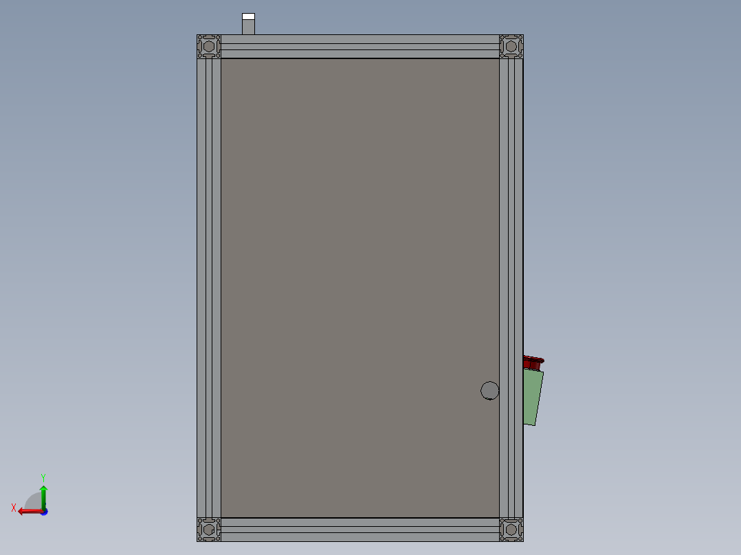 止动杆自动铆接机（sw11可编辑+工程图+bom）后视图