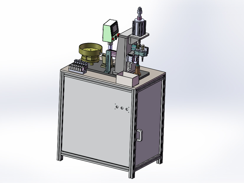 止动杆自动铆接机（sw11可编辑+工程图+bom）