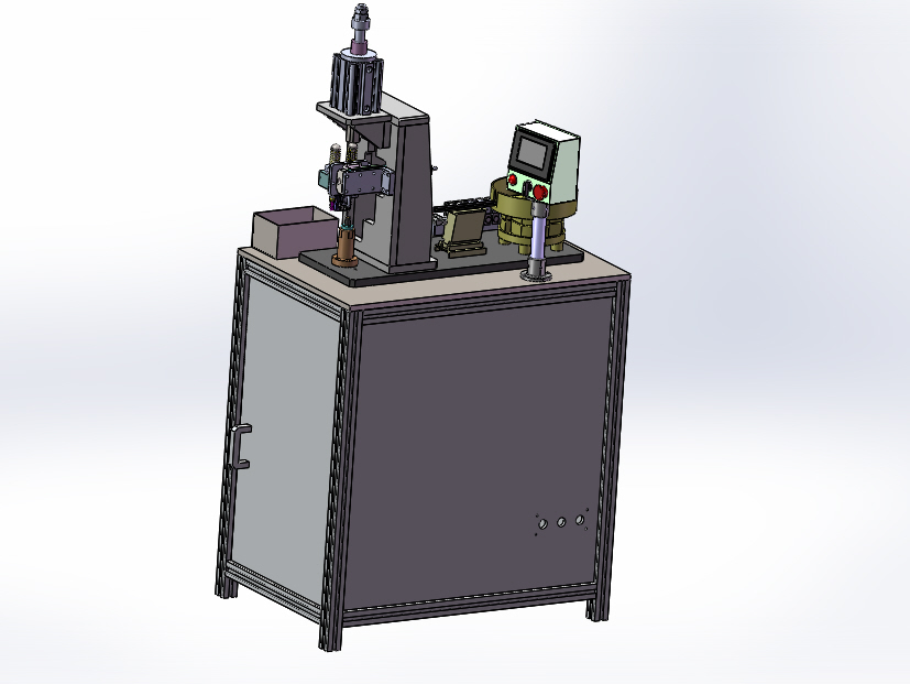 止动杆自动铆接机（sw11可编辑+工程图+bom）