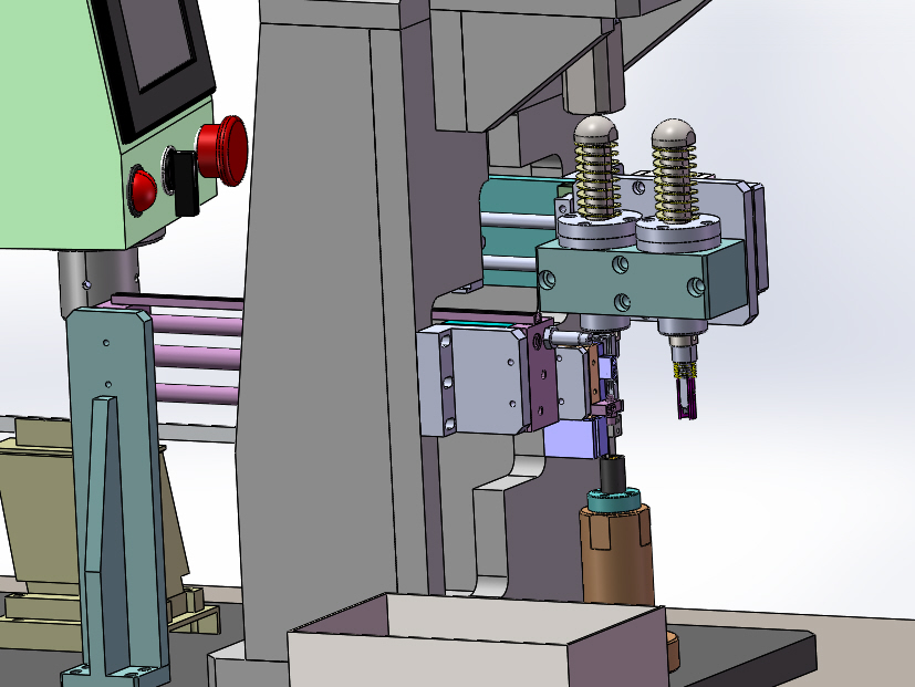 止动杆自动铆接机（sw11可编辑+工程图+bom）