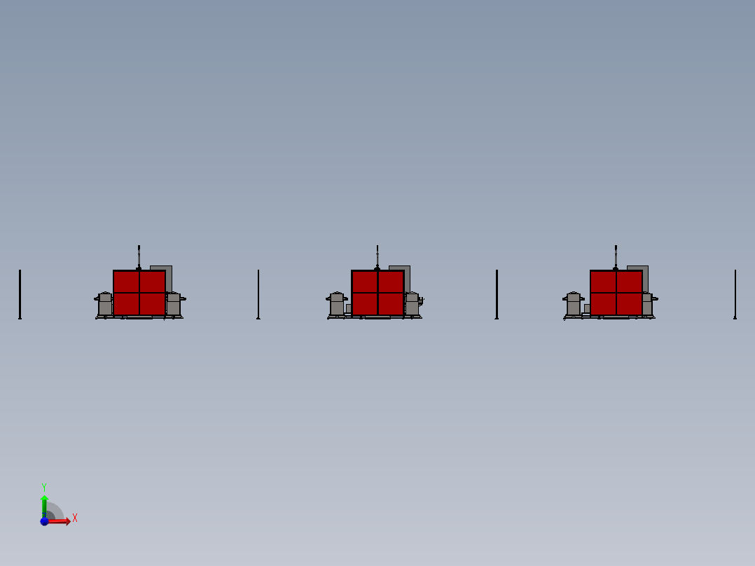 剪叉连杆机器人焊接（sw20可编辑+工程图+bom）前视图