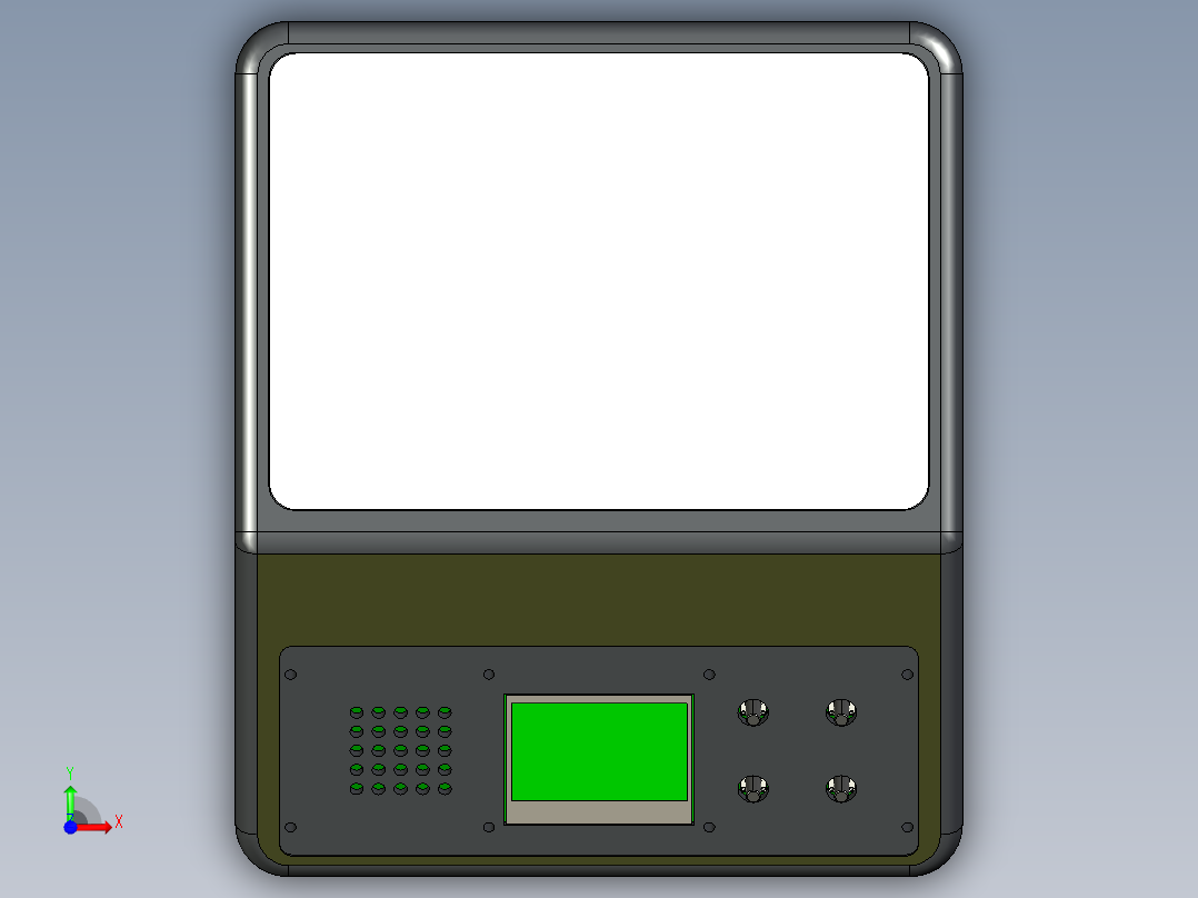 平面固化灯step前视图