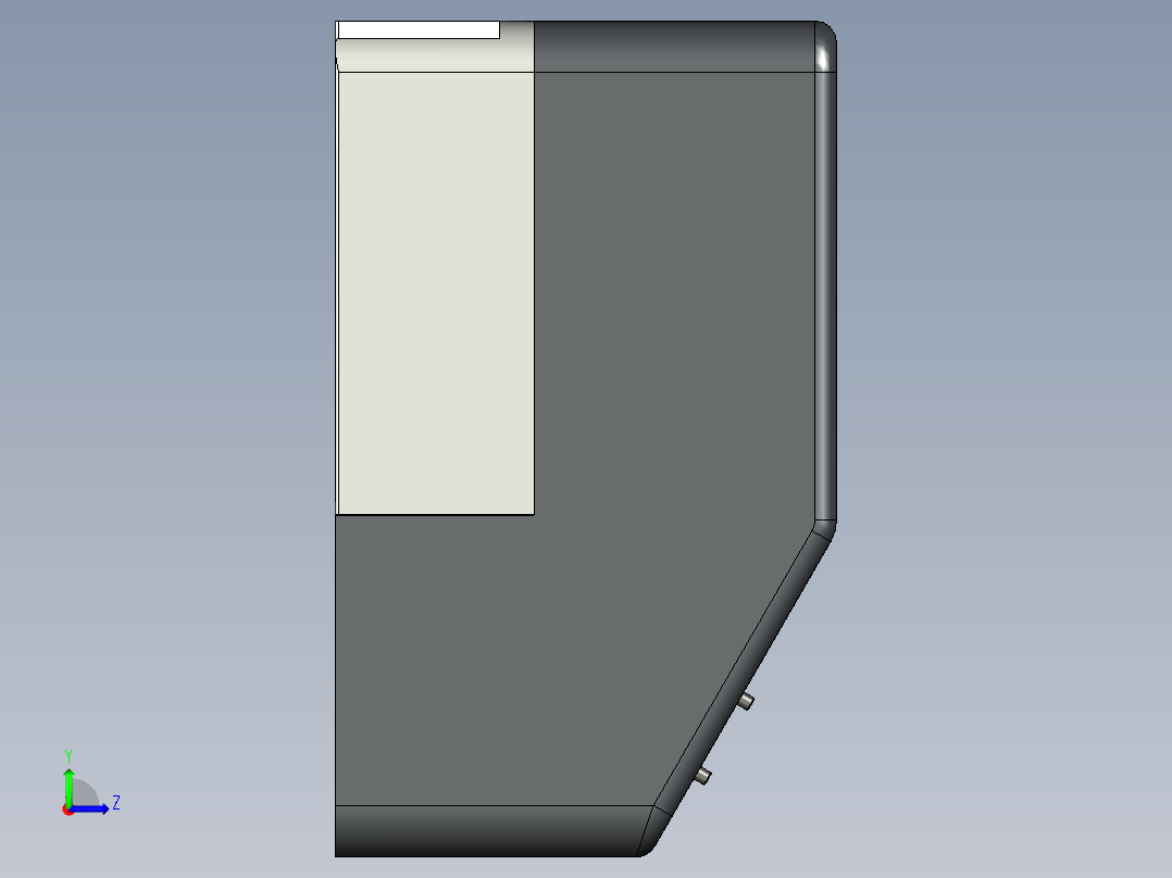 平面固化灯step左视图