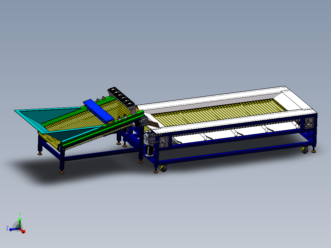 水果分级机（sw18可编辑+cad）