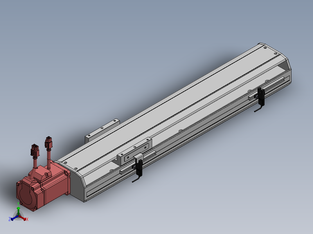 精密模组MY100-T10-350L-BC-P20B-C4-C正等轴测图