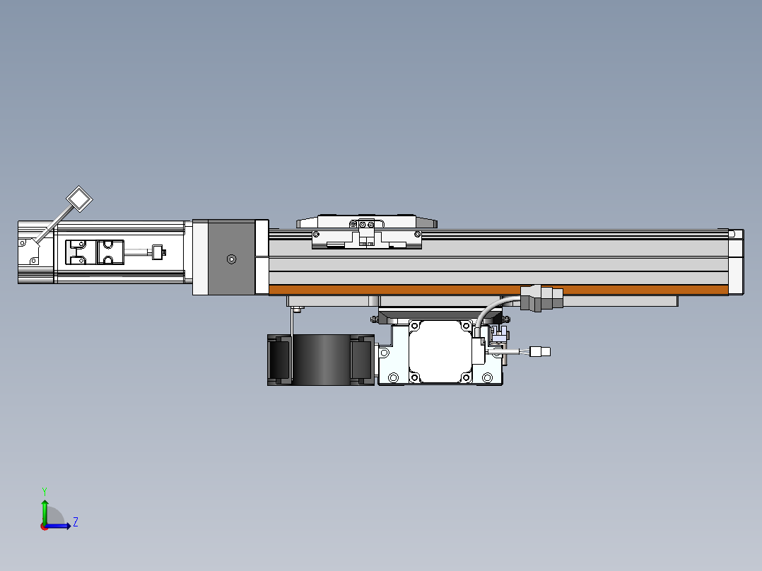 内嵌直交机械手XYG系列XYG430-F1左视图