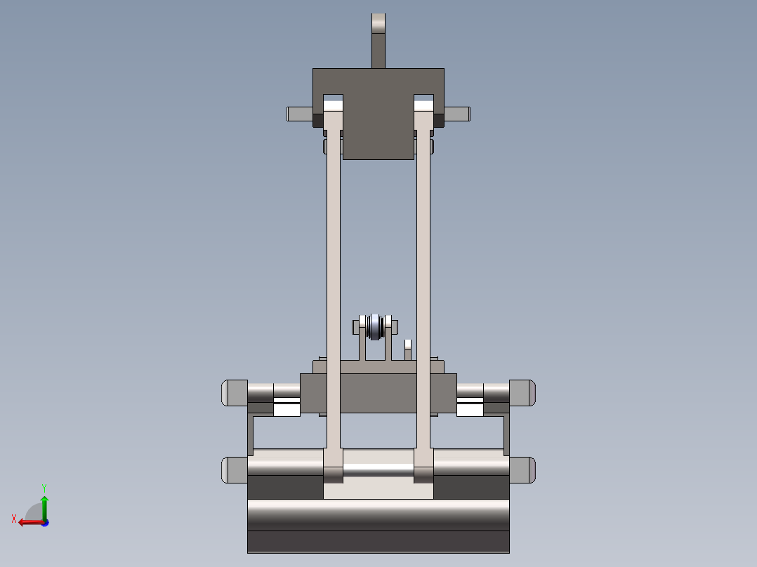 某型号起重机抓斗结构设计50后视图