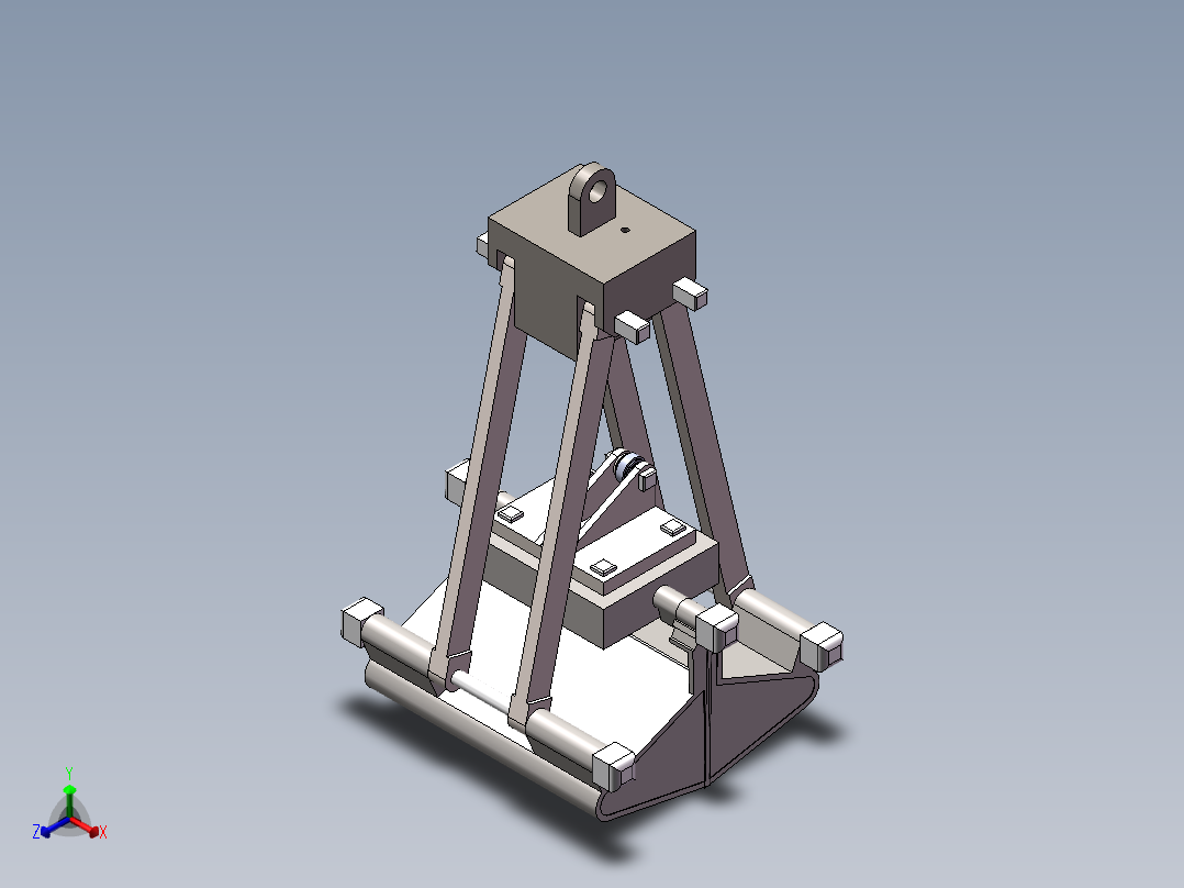 某型号起重机抓斗结构设计50正等轴测图