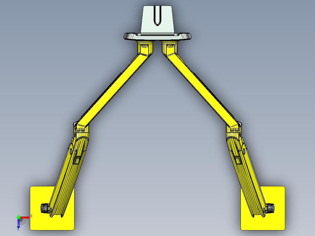 爱格升ergotron桌面显示器支架万向双屏拉伸俯视图
