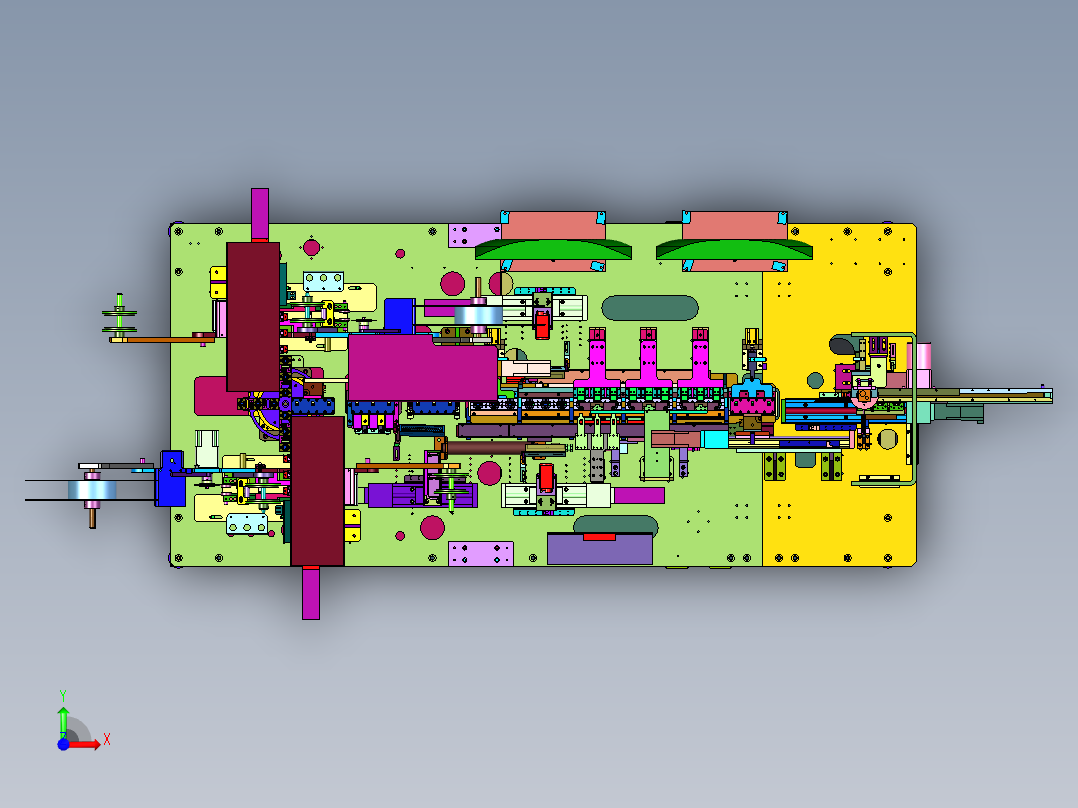 手机接头性能测试打包线前视图