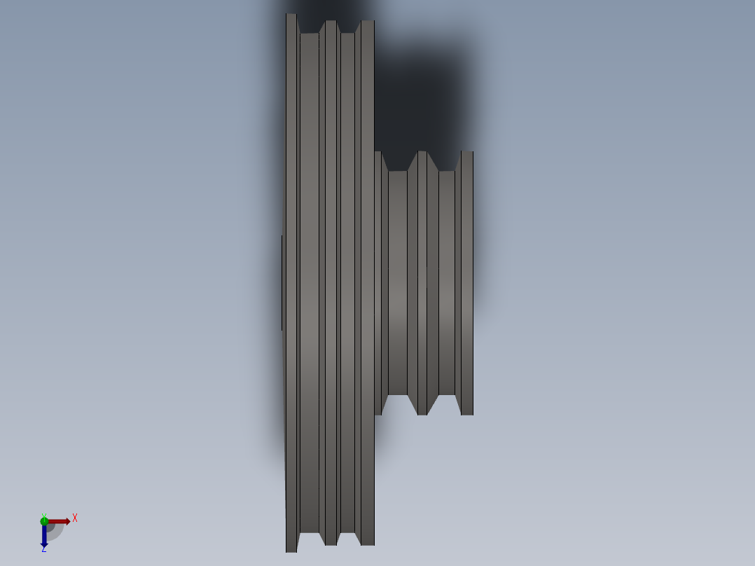 SolidWorks 支持电动机模型俯视图
