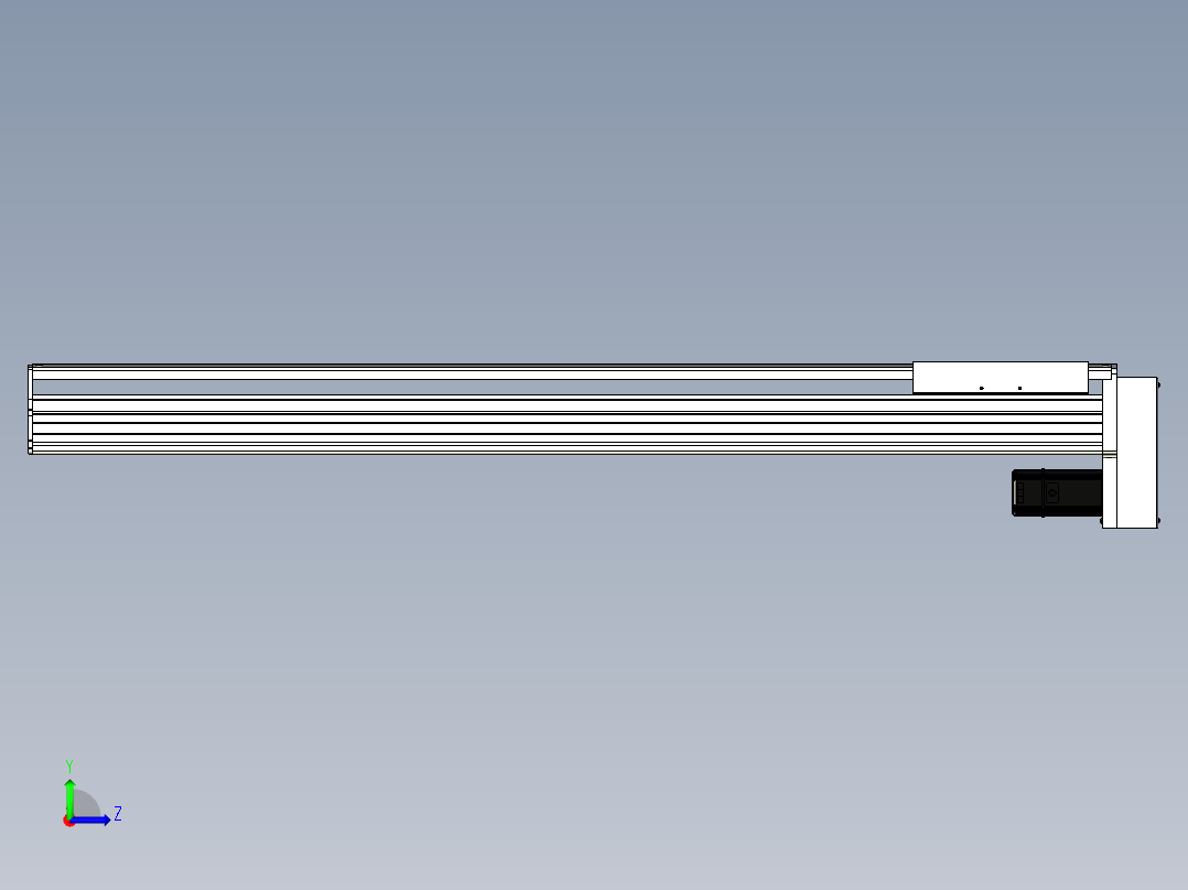 Toyo东佑达直线模组-ETH22-1100-BM-400W左视图