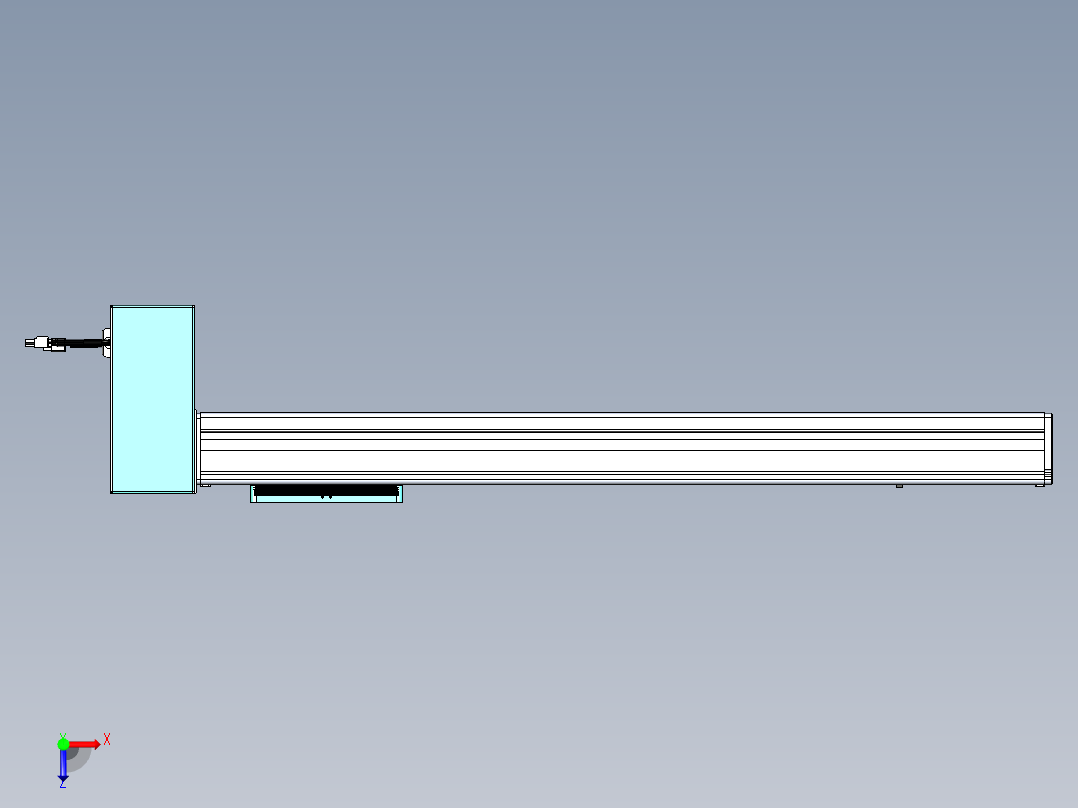 威洛博VBC同步带传动一无尘环境VBC14-L45-S600-BRD-ZP75-C3俯视图