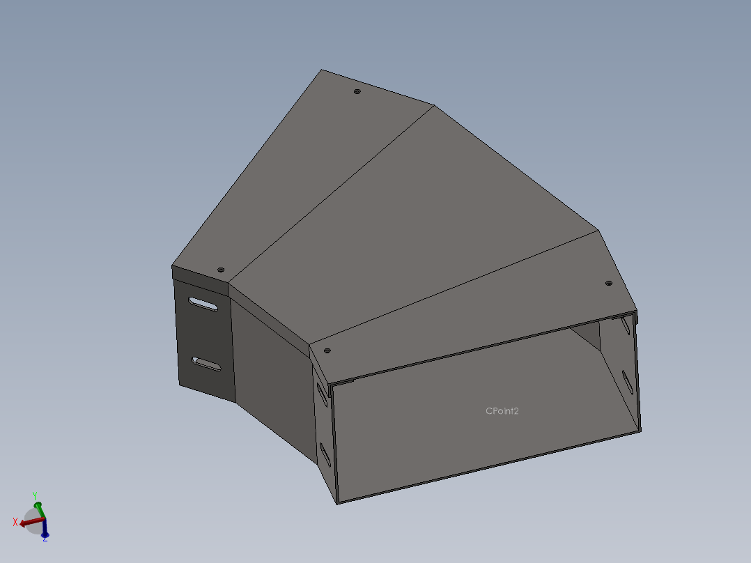 cable duct 45 deg elbow