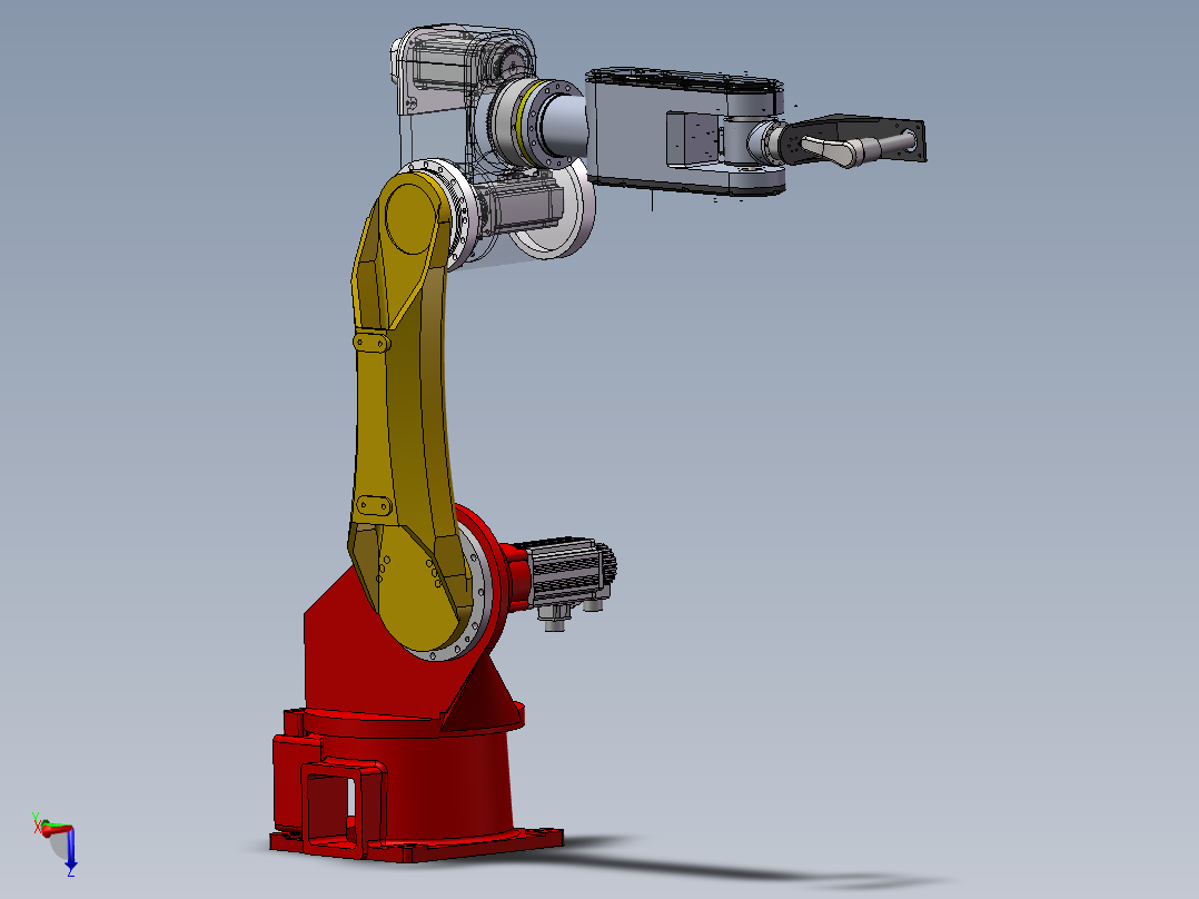 10kg六关节<span style='color: red'>机器人</span>设计与建模