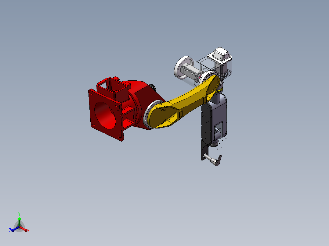 10kg六关节机器人设计与建模正等轴测图