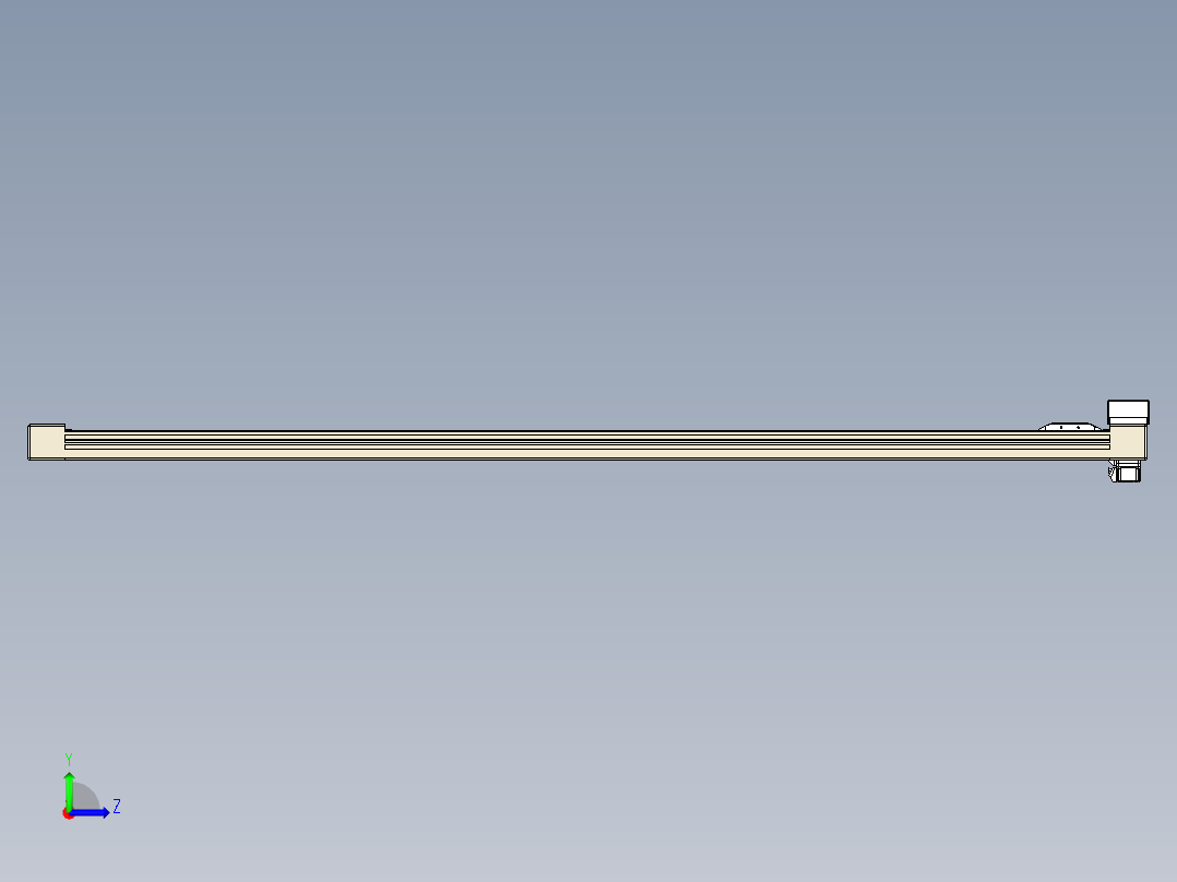 同步带全封闭直线模组TPA-HCB-65S-90-L1550-MR-Y-P10-N3左视图