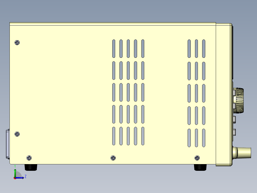实验室变压器电源左视图