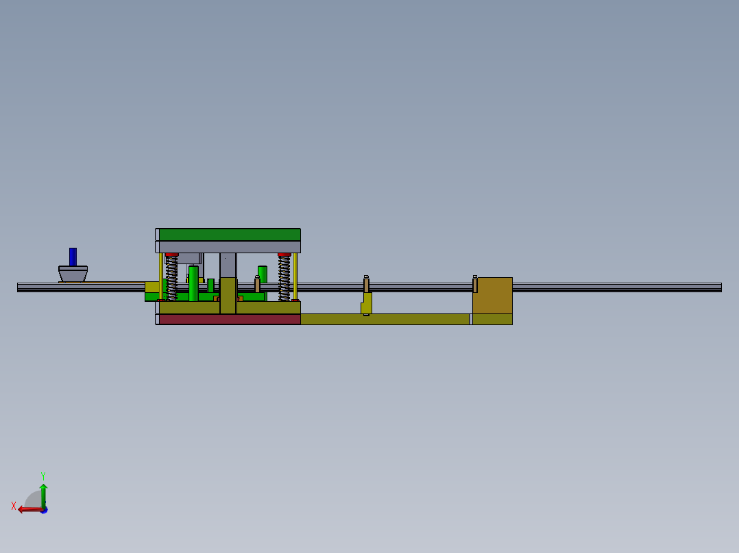 冲孔模具后视图