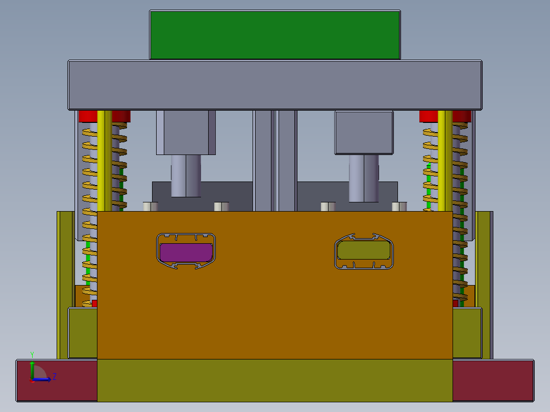 冲孔模具左视图