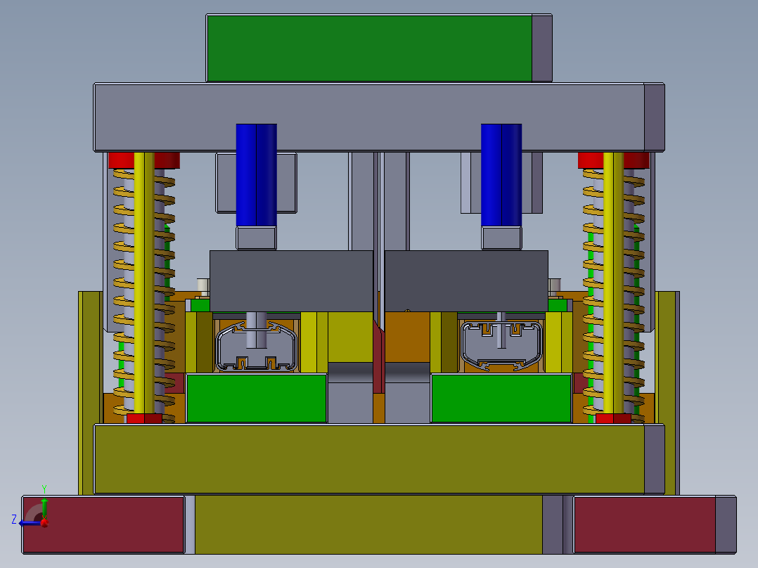 冲孔模具右视图