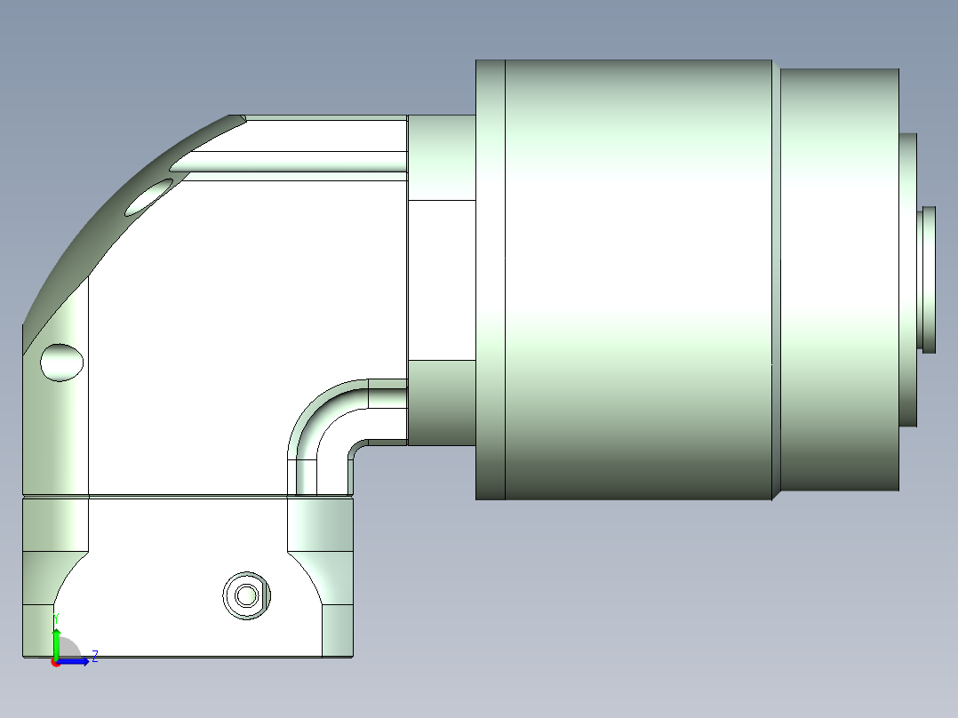 直齿孔ZPLE120-L3 19-70-90-M5.stp左视图