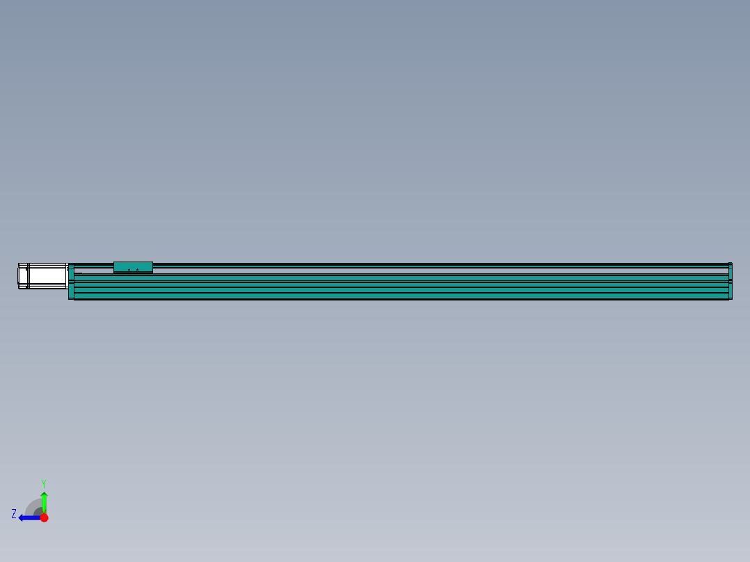 东锦丝杆传动-直线滑台模组DH100-C-L10-S1300-BC-O400W-C3右视图