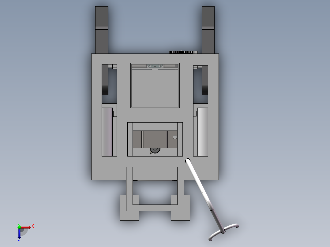 楼梯清洁机器人俯视图