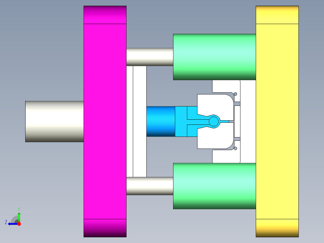 回油管冲压夹片模具含三维二维说明书右视图