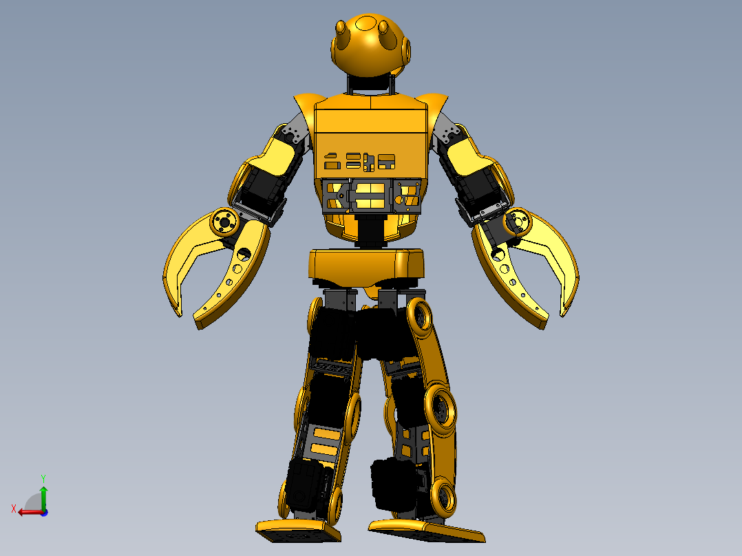 聪明机器人后视图