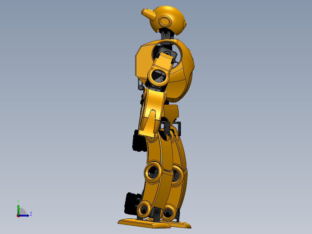 聪明机器人左视图