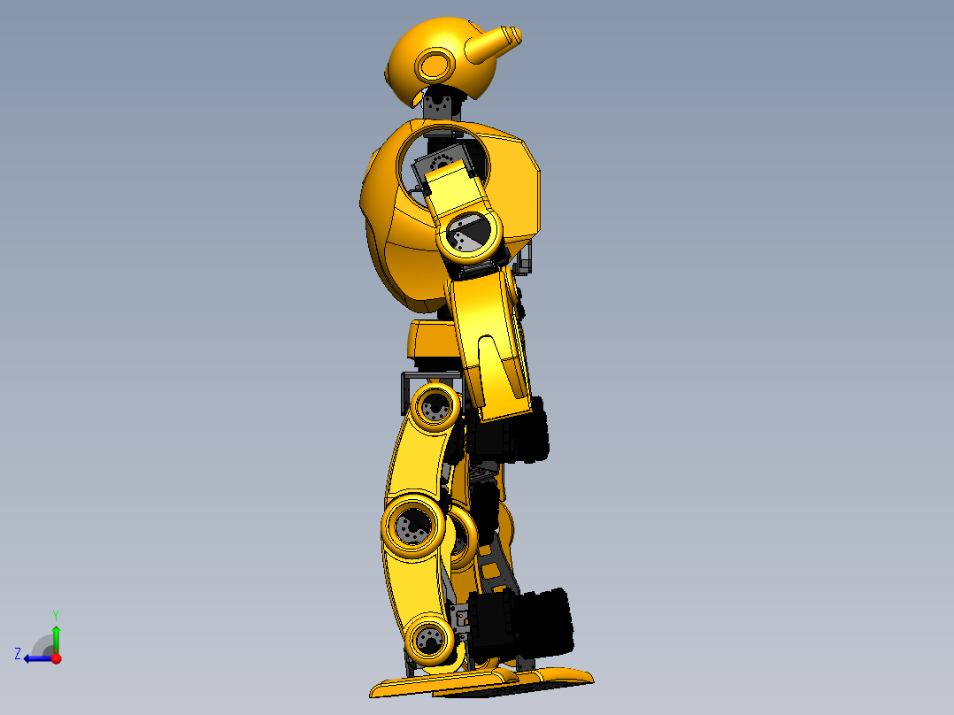 聪明机器人右视图