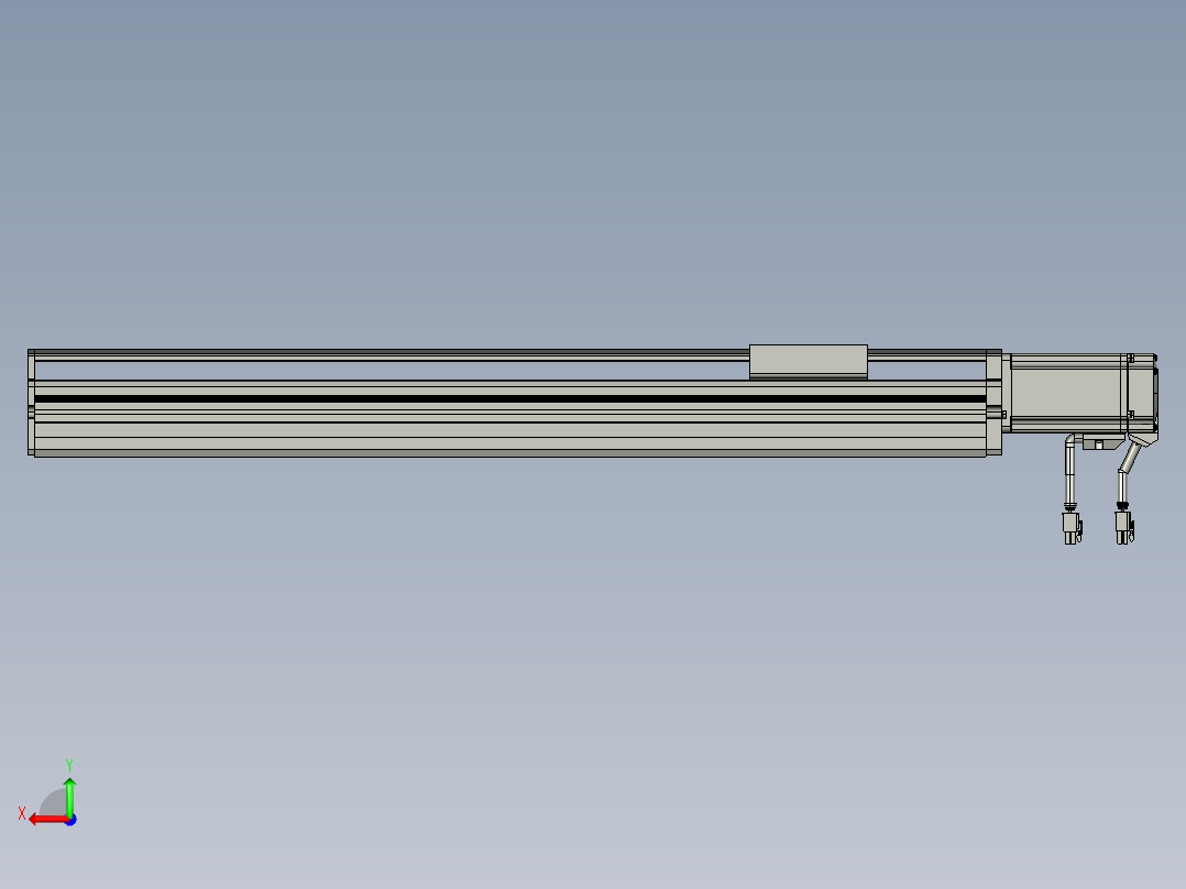 东锦丝杆传动-直线滑台模组DH85-C-L10-S500-BC-P400W-C3后视图