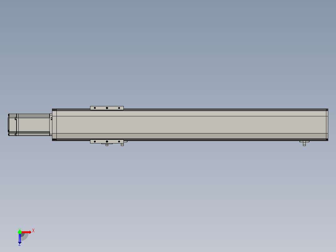 东锦丝杆传动-直线滑台模组DH85-C-L10-S500-BC-P400W-C3俯视图