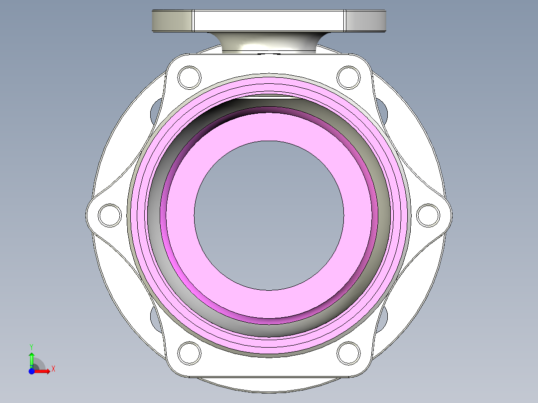 管道手动球阀-水管开关阀-手动阀门User Library-md52c150dn80-1_MD52C150DN80.BP前视图
