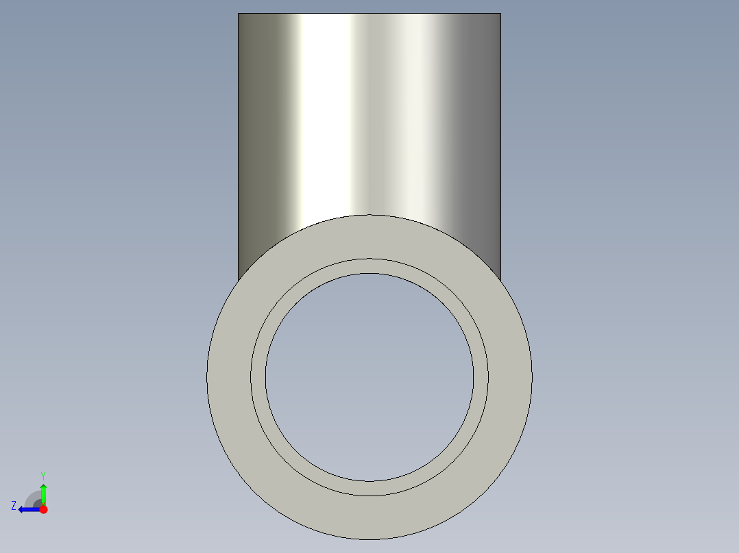 船舶管路系统SeaCor_Molded_ReducingTee_SxSxS_37J101101_0.75in x 0.5in右视图