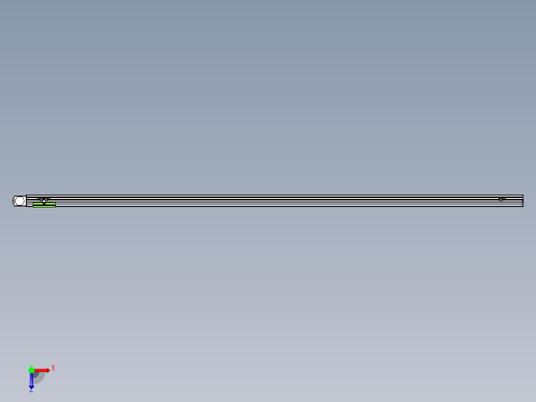 同步带滑台-半封闭B13-L90-S2800-L-P40-D3俯视图